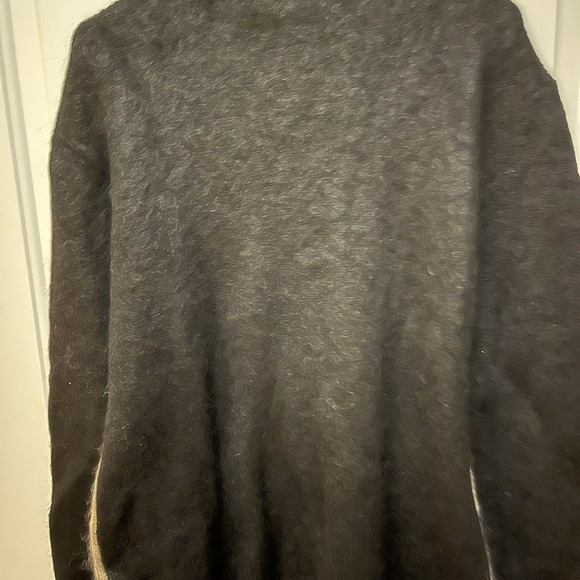 Stockhold Amelie’s mock turtleneck two tone color mohair & wool blend sweater. - Picture 2 of 4